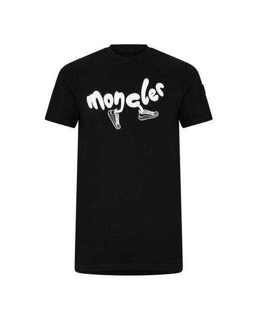 Moncler Black Ss T-shirt Sn42 for men