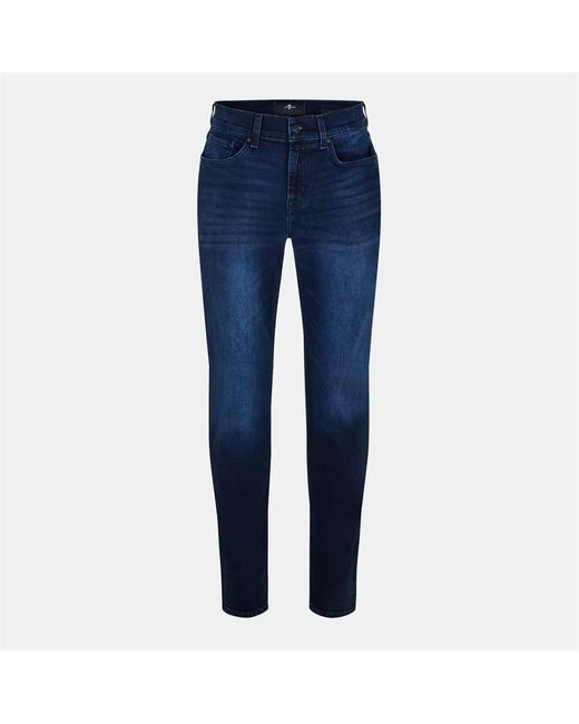 7 For All Mankind Blue Slimmy Slim Fit Jeans