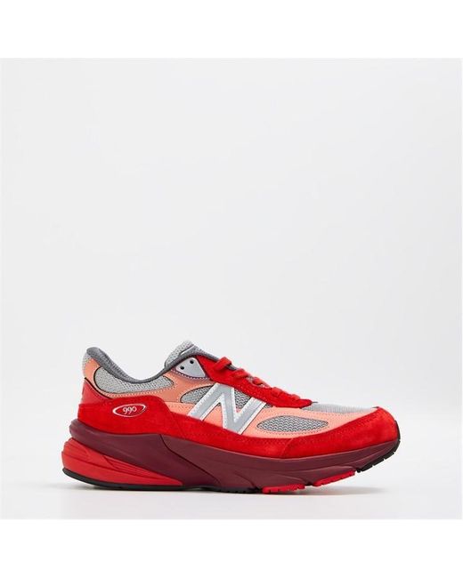 New Balance Red Heritage Low-Top Trainers