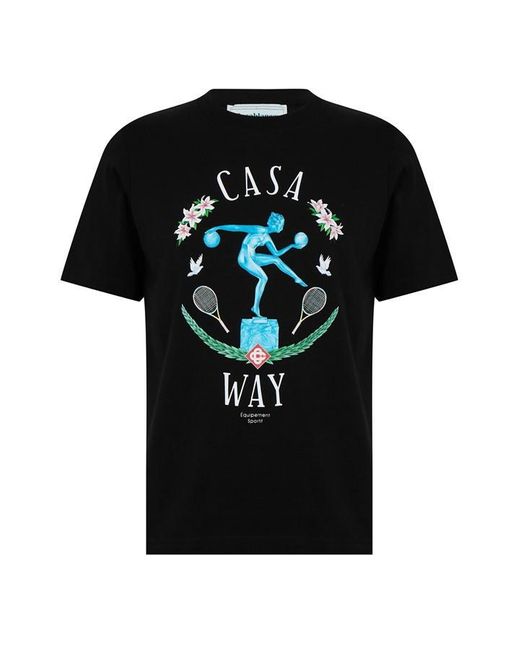 Casablancabrand Black Casa Way T-shirt for men