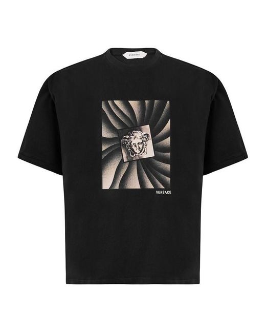 Versace Black Vortex Tee Sn64 for men