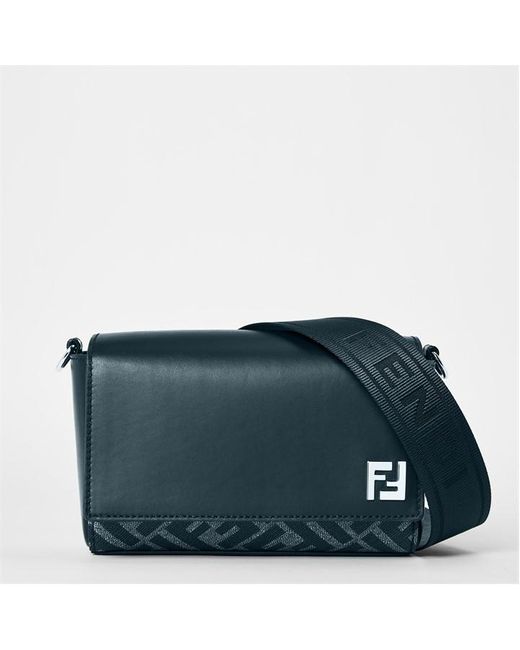 Fendi Blue Compact Camera Bag for men