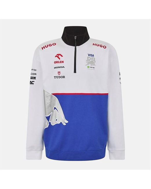 HUGO Blue Racing Bulls 2024 Quarter Zip Top Adults for men