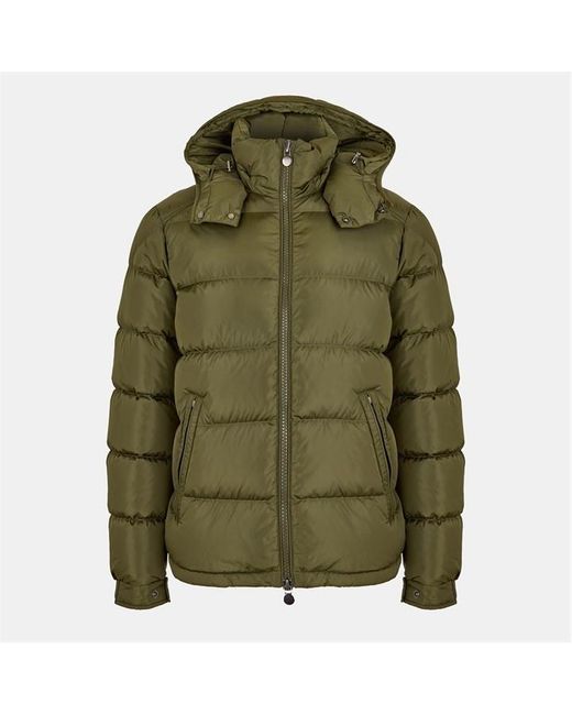 Moncler Green Maya Down Long Sleeve Short Puffer Jacket for men