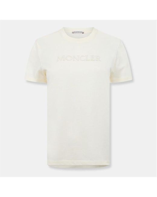Moncler White Logo T-Shirt