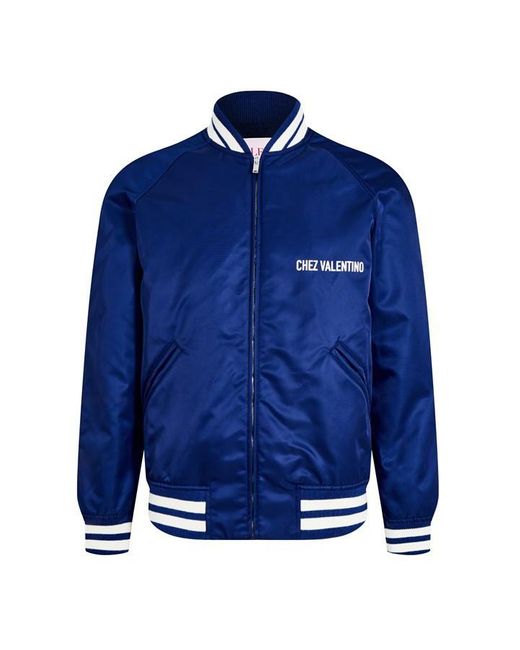 Valentino Blue Val Chez Val Bomber for men