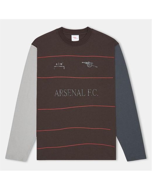 A_COLD_WALL* Brown X Arsenal Fc Gillespie Long Sleeve T-Shirt for men