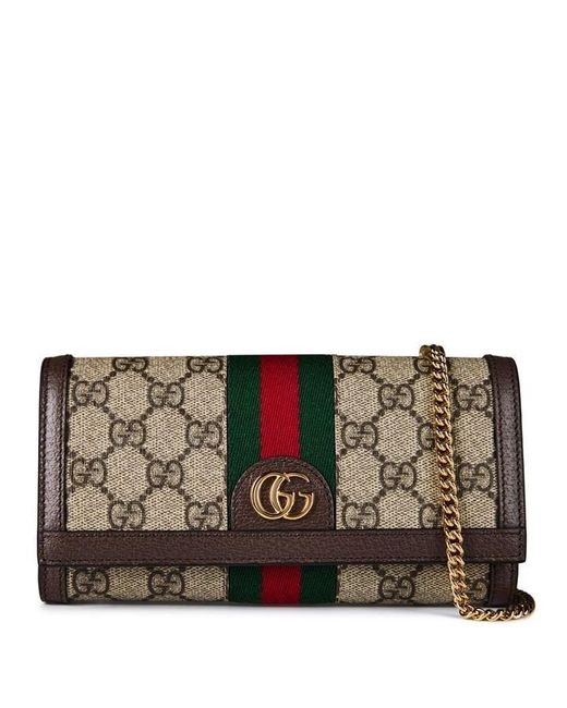 Gucci Metallic Ophidia Chain Wallet