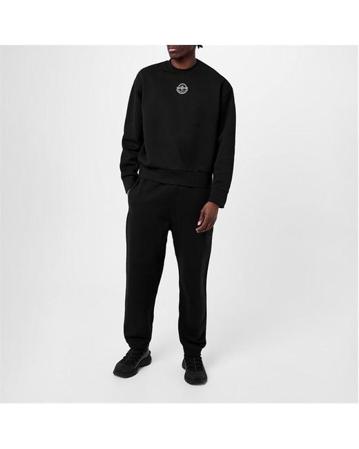 MONCLER X ROC NATION Black Logo Sweatpants for men