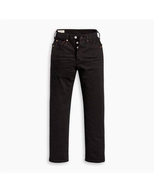 Levi's Black 501 Crop Jeans