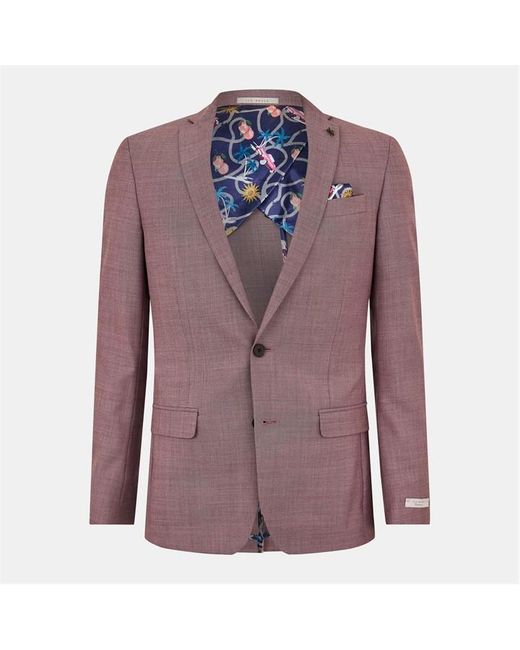 Ted Baker Purple Buggy Lined Suit Jacket for men