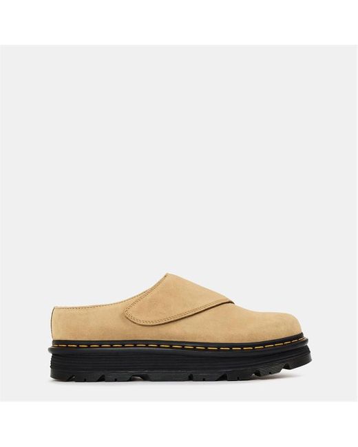 Dr. Martens Brown Zebzag Anywair Warm Lined Suede Mules for men