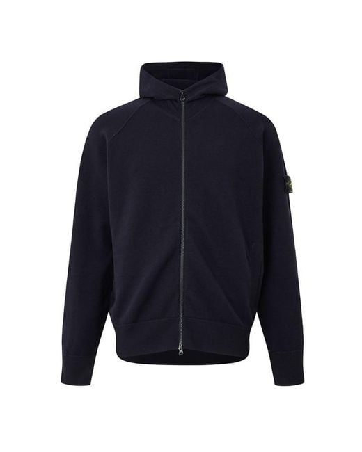 Stone Island Blue Stone Knt Hoody Sn64 for men