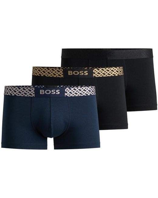 Boss Blue Trunk 3P Gift 10260694 01 for men