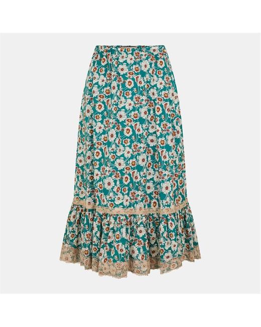 Gucci Green Floor-Length Maxi Skirt