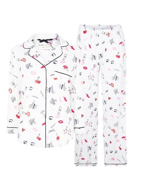 Kate Spade White With Love Pyjama Set