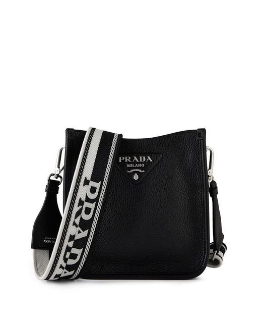 Prada Black Leather Mini Shoulder Bag
