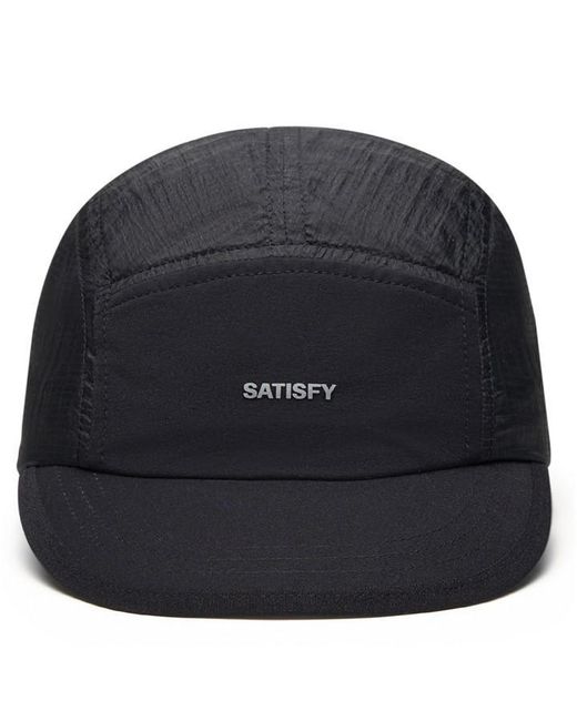 Satisfy Black Rippy Trail Cap for men