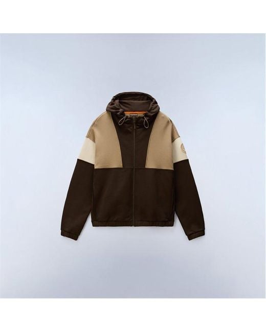 Napapijri Brown Napa Bloom Full Zip for men