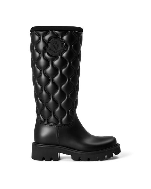 Moncler Black Nosy Strass Satin & Pvc Pumps