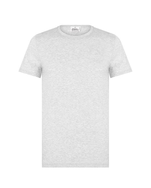 Vivienne Westwood White Mercerised Orb T-shirt for men