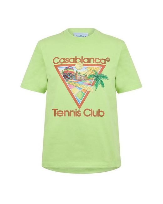 Casablancabrand Green Tennis Club Tee for men