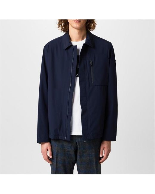 Paul & Shark Blue Typhoon Overshirt Jacket for men