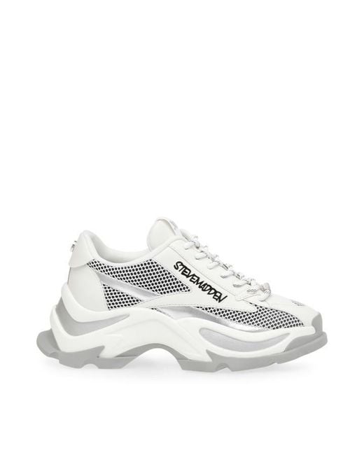 Steve Madden White Zoomz Chunky Trainers