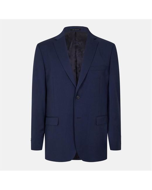 Ted Baker Blue Premium Twill Regular Suit Jacket for men