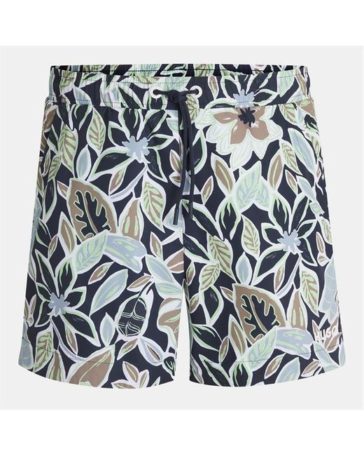 HUGO Blue Calala Quick-Drying Mesh Lined Swim Shorts for men