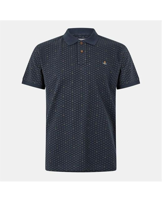 Vivienne Westwood Blue Short-Sleeve Polo for men