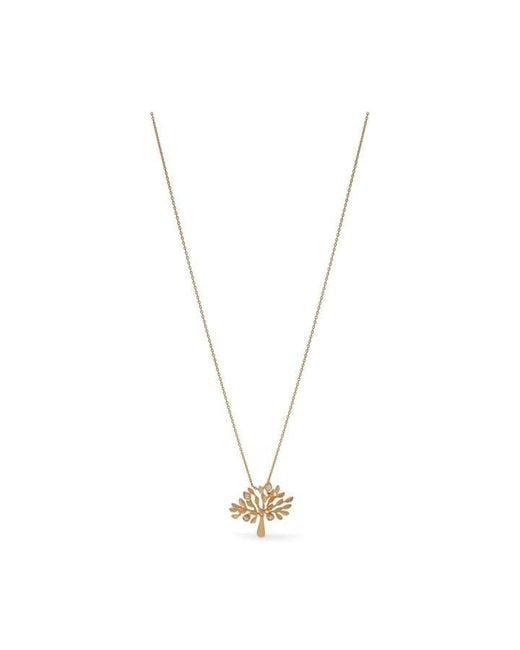 Mulberry Metallic Tree Pendant Necklace