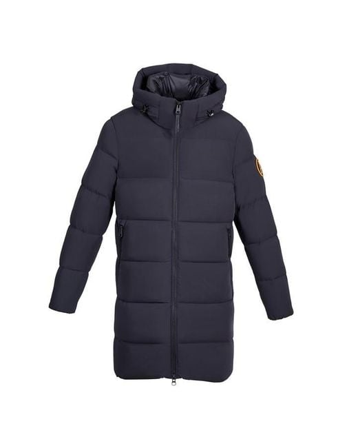 ARCTIC ARMY Blue Long Down Puffer Jacket for men