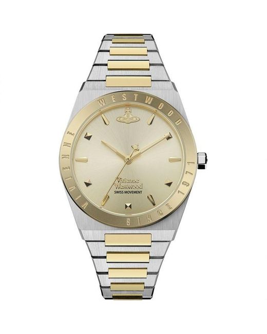 Vivienne Westwood Metallic Westwood Charterhouse Two Tone Gold Watch