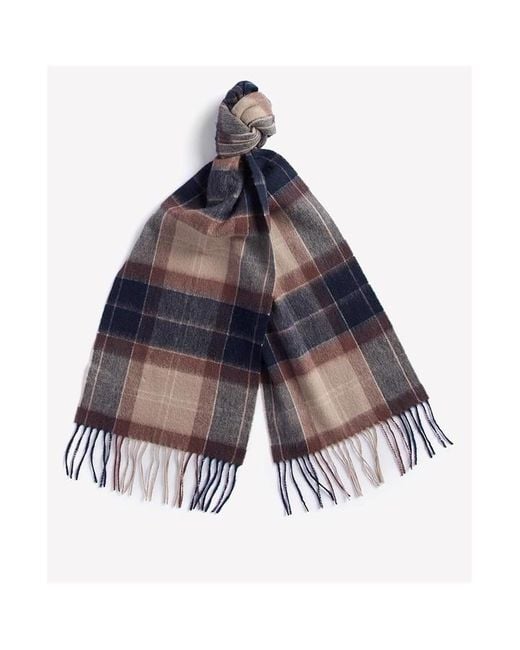 Barbour Blue Lambswool And Cashmere Scarf