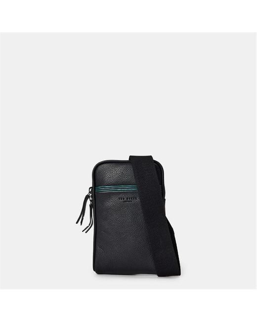 Ted Baker Black Crossbody Phone Bag for men