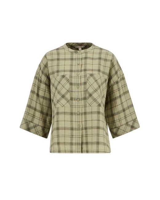 Barbour Red Patterned Long Sleeve Shirt for men