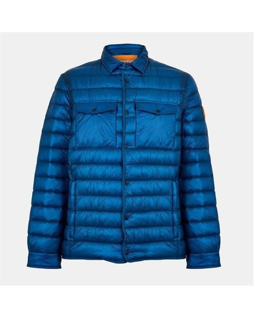 ARCTIC ARMY Blue Commando Water Resistant Down Jacket for men