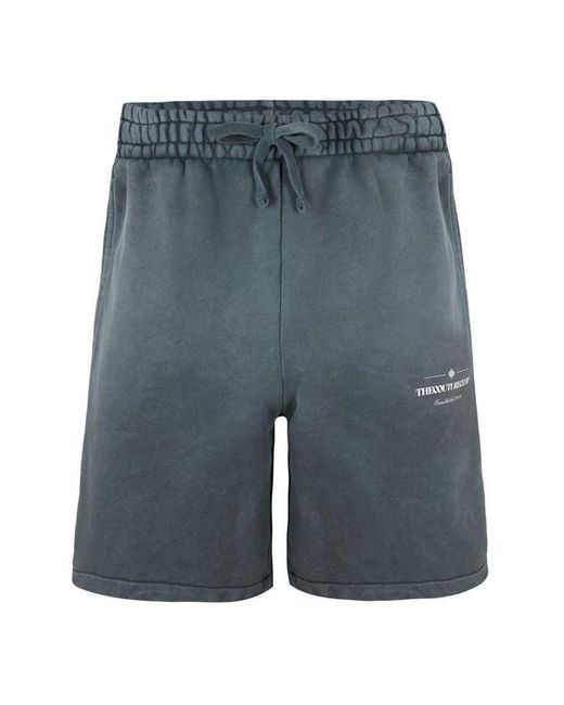 The Couture Club Blue Copyright Multi Graphic Shorts for men