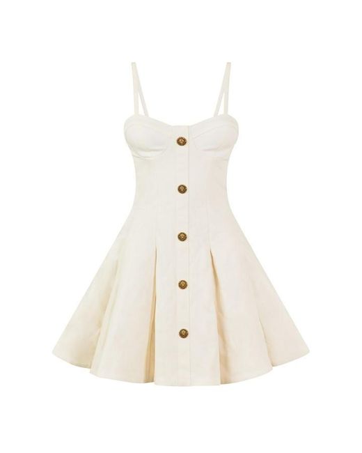 Balmain White Denim Dress Ld63