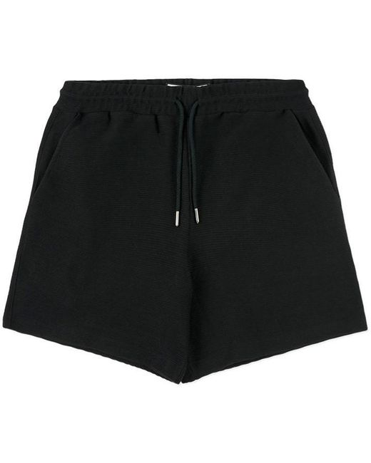 PREVU Black Ottoman Shorts for men