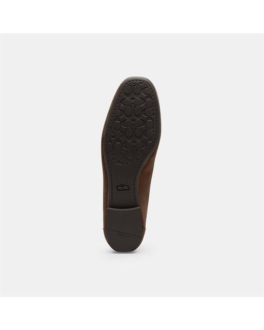 COACH Brown Sculptd Loafers
