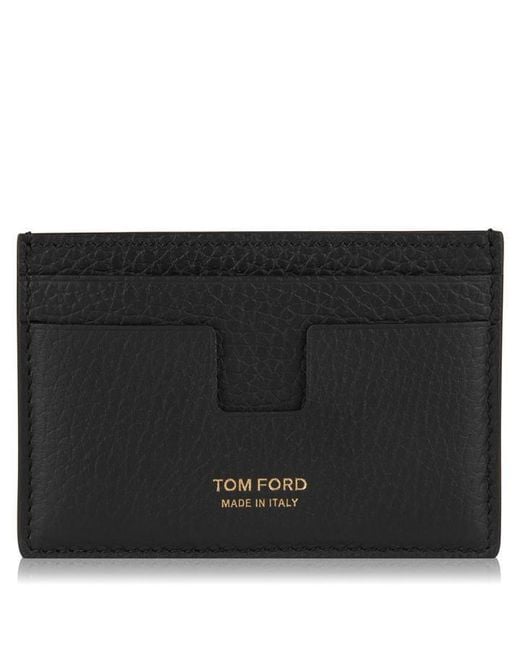 Tom Ford Black Print Logo Cardholder for men