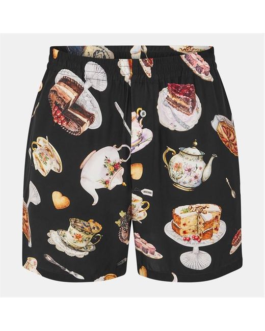 Moschino Black Tea Tailored Shorts for men