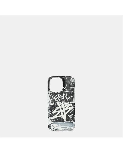 Balenciaga Black Phone Case for men