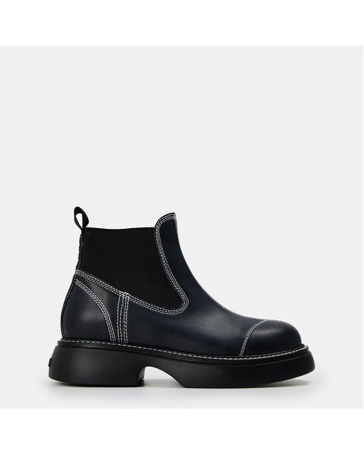 Ganni Black Chelsea Boots