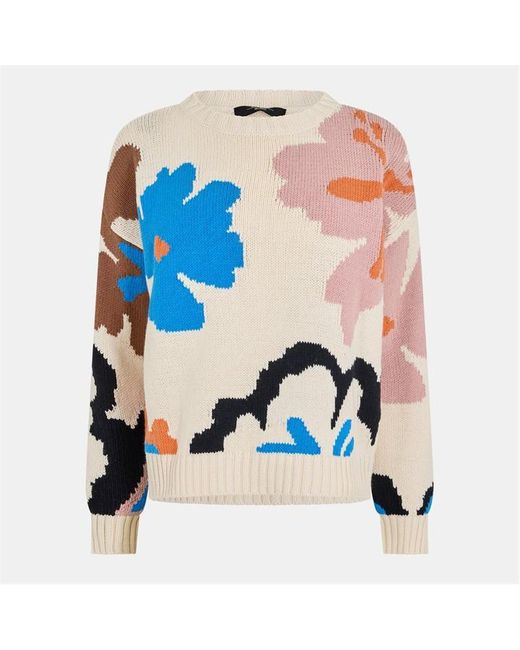 Weekend by Maxmara Blue Celebre Crew Neck Jumper