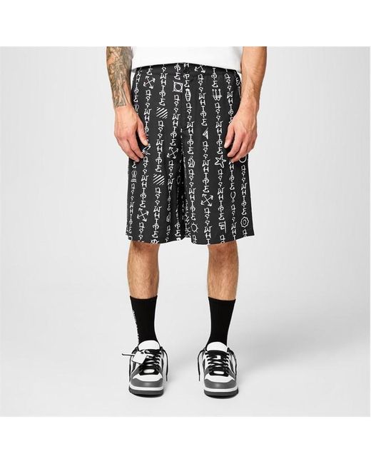 Off-White c/o Virgil Abloh Black Off Bowling Short Sn44 for men