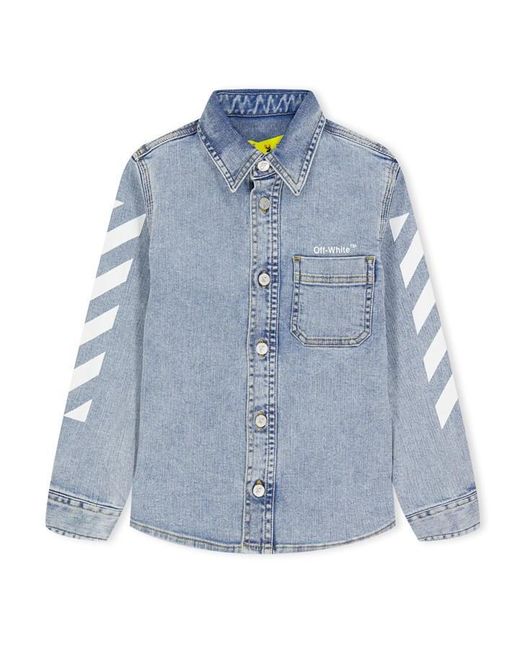 Off-White c/o Virgil Abloh Blue Denim Button-Down Shirt for men