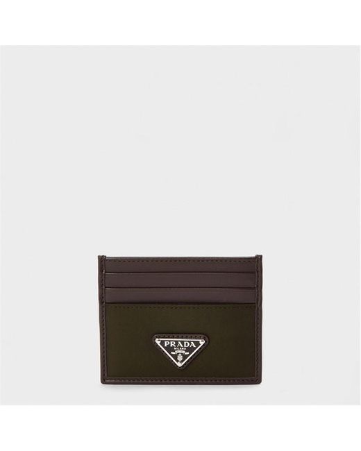 Prada Green Card Holder for men